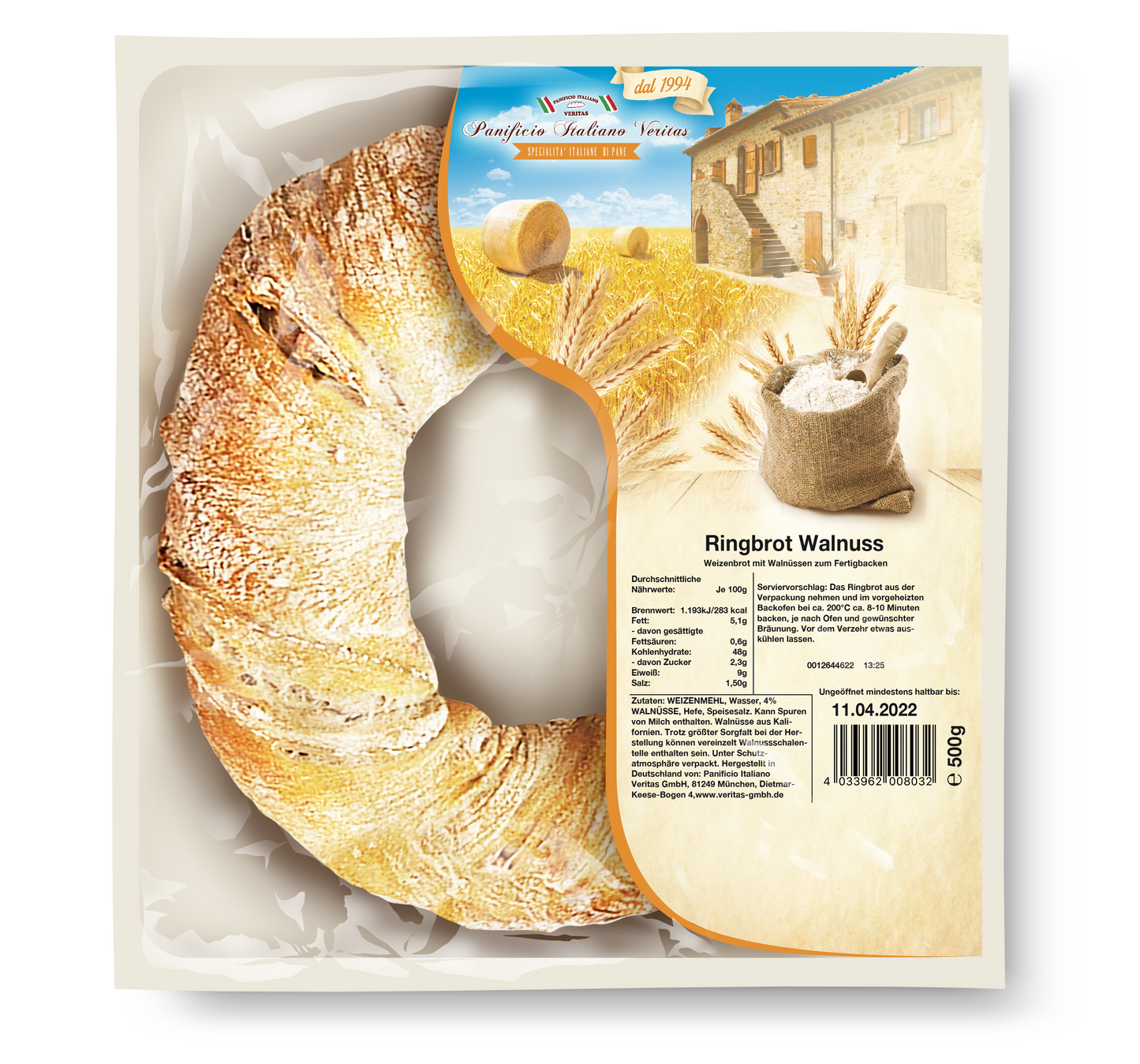 Ringbrot Walnuss 500g - 5er Pack