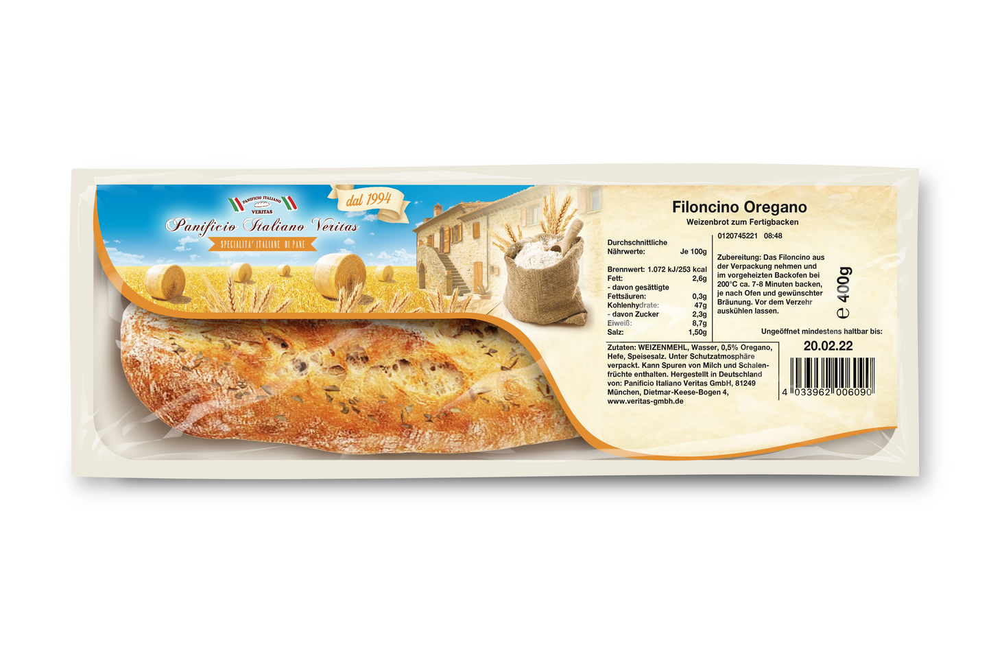 Filoncino Oregano 400g - 6er Pack