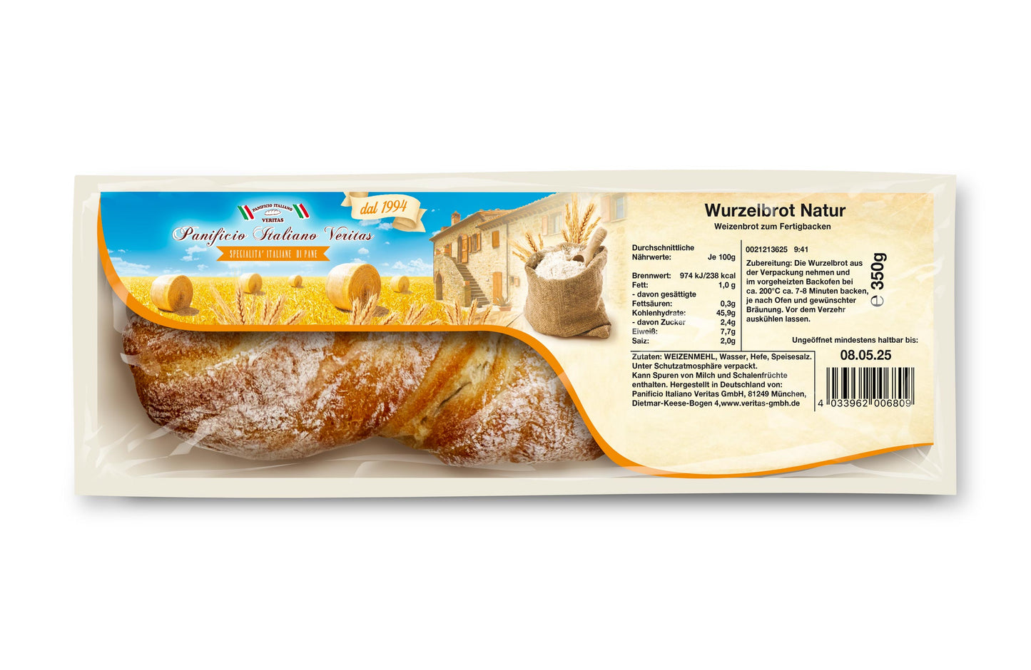 Wurzelbrot Natur 350g - 6er Pack