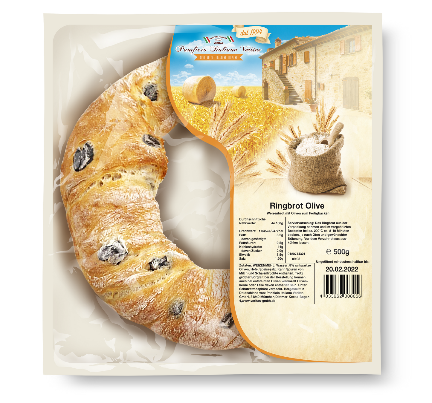 Ringbrot Olive 500g - 5er Pack