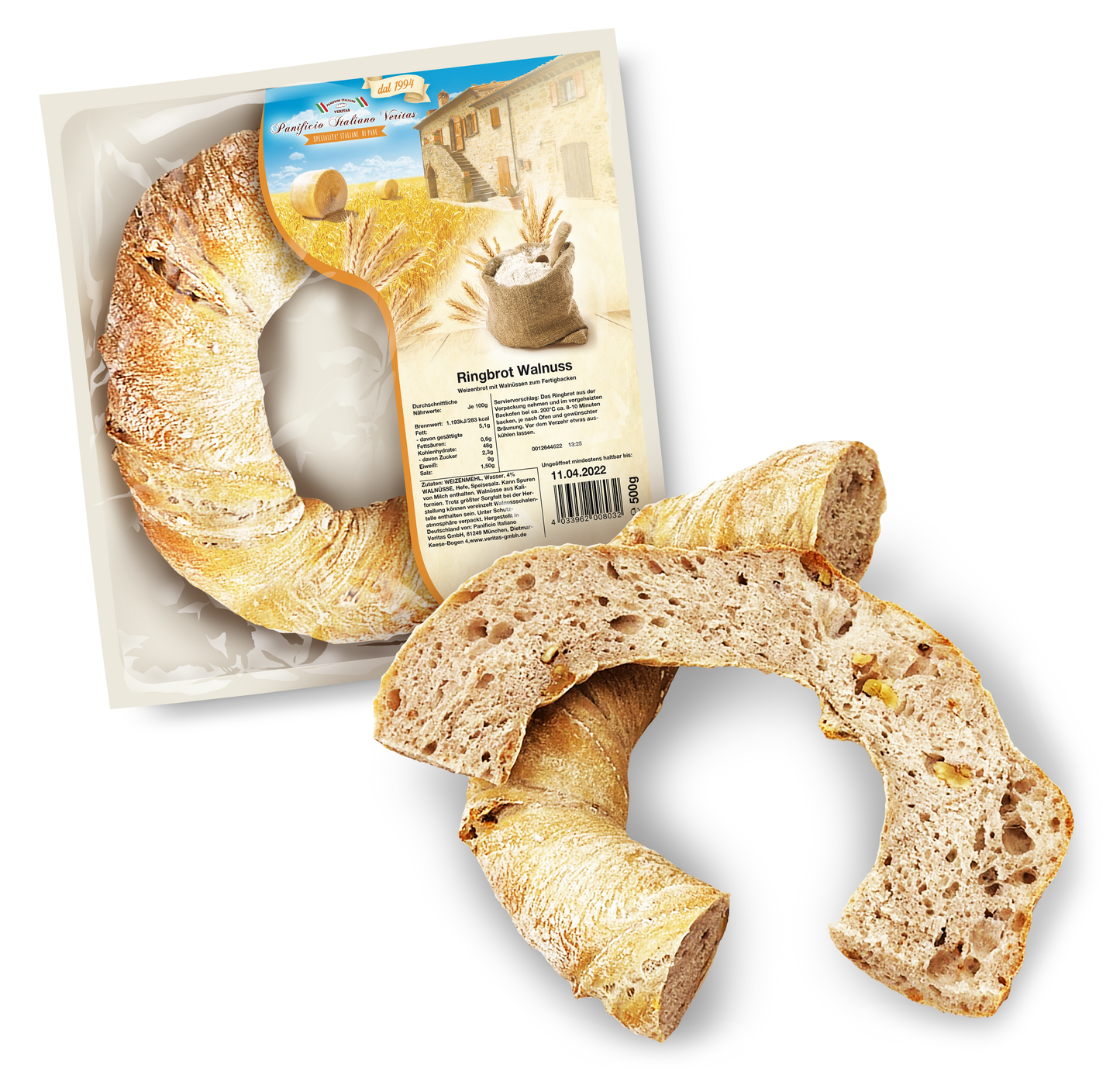 Ringbrot Walnuss 500g - 5er Pack