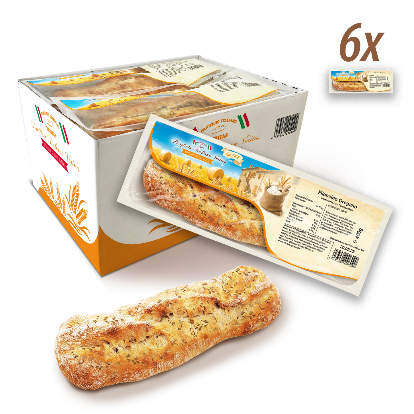 Filoncino Oregano 400g - 6er Pack