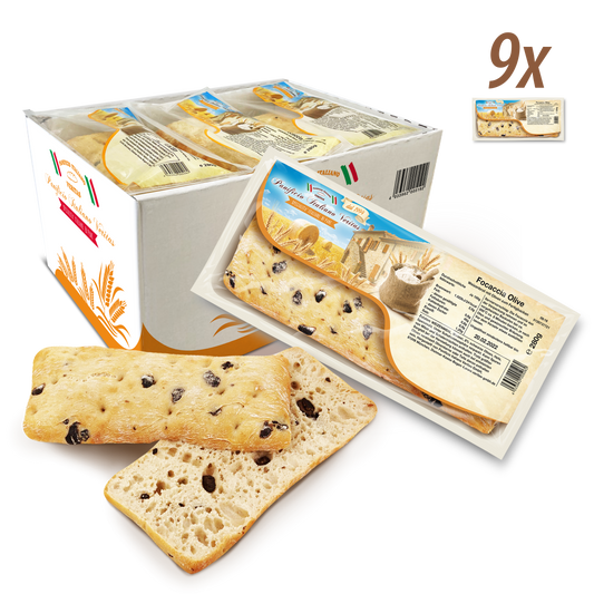 Focaccia Olive 280g - 9er Pack