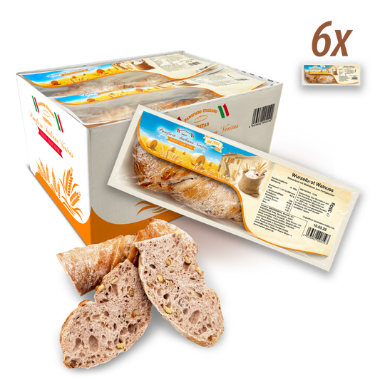 Wurzelbrot Walnuss 350g - 6er Pack
